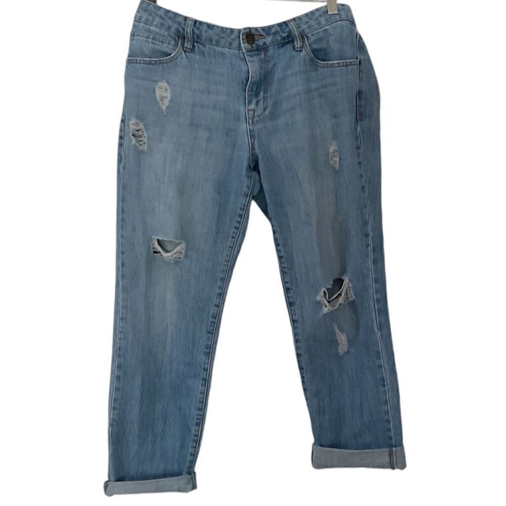 Anthropologie ‘Life in Progress’ Destroyed Boyfriend Jeans 30”